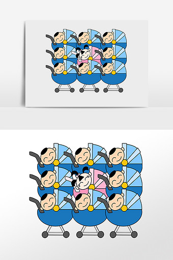 卡通重男轻女男女比例失调