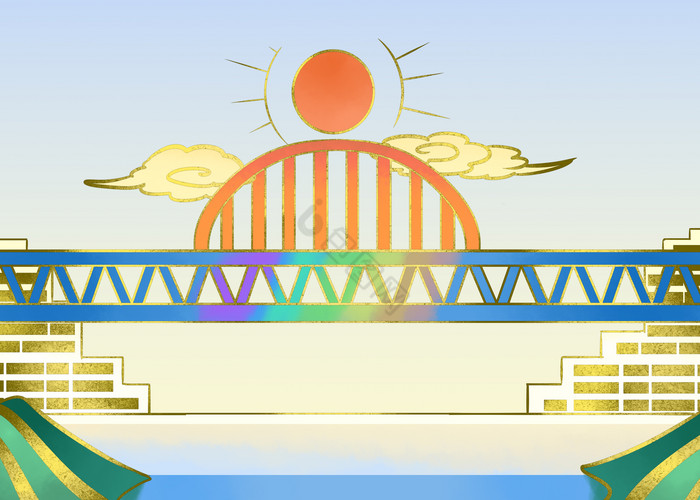 合肥地标彩虹桥图片
