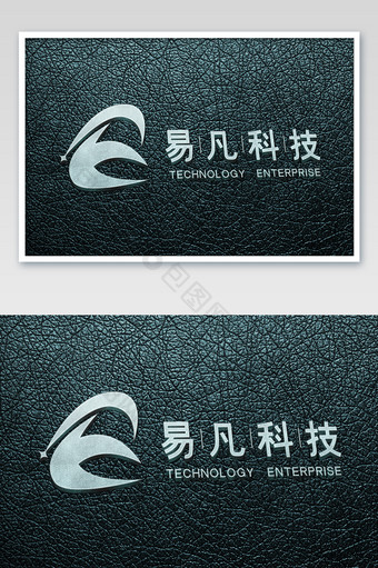 炫彩荔枝纹凸起立体logo样机图片