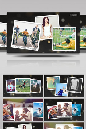 简约干净多照片展示个人相册pr模板