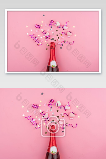 情人节香槟摄影图图片