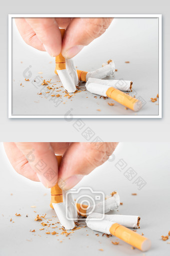 灭烟香烟戒烟摄影图图片
