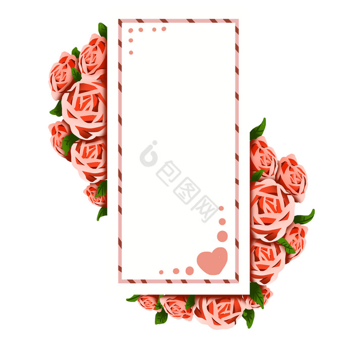情人节玫瑰花卡片贺卡图片