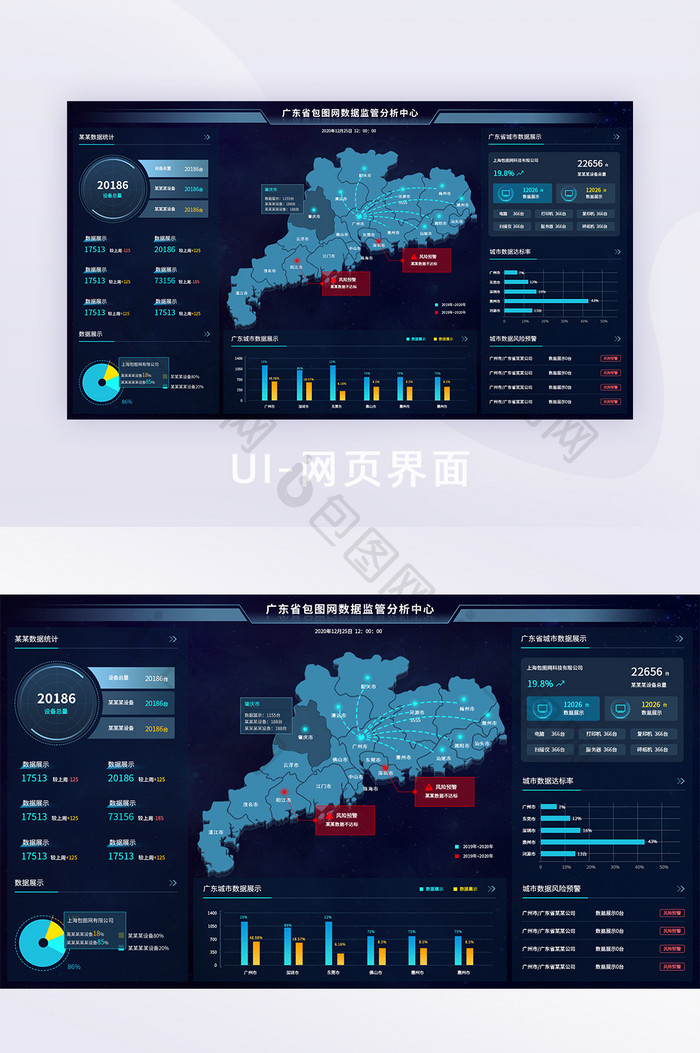 高端科技感可视化数据界面