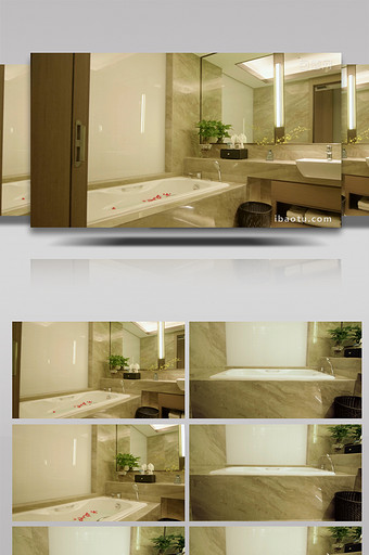 4K实拍卫生间洗手间浴缸洗澡卫生洗衣服图片