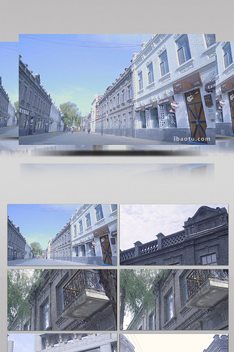 城市古建筑风景哈尔滨历史建筑图片