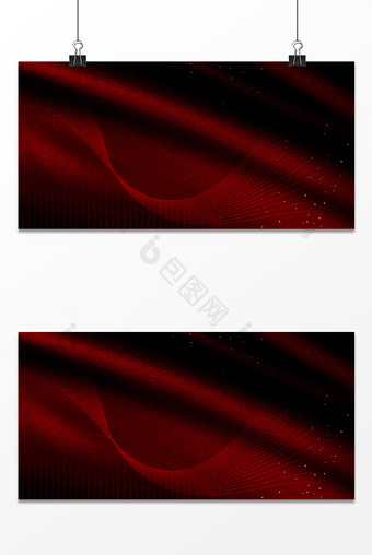 简约大气红色流动曲线纹理背景图片