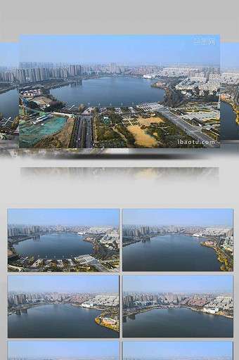 4K南京六合龙池湖航拍延时摄影图片