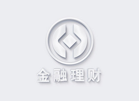 白色背景上白色亚克力微晶石logo样机