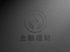 黑色纸上的uv压痕logo样机