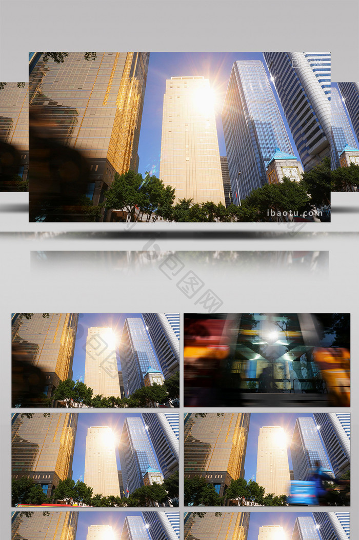 4K实拍广州地标建筑市长大厦前车流延时