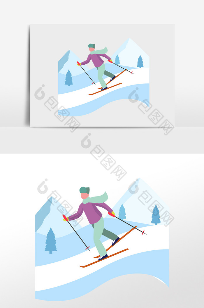 运动会运动项目滑雪比赛