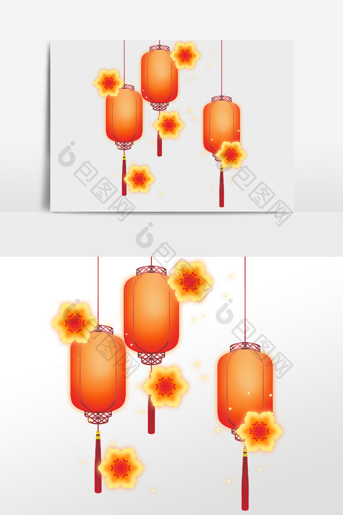 春节元宵节宫灯赏花灯