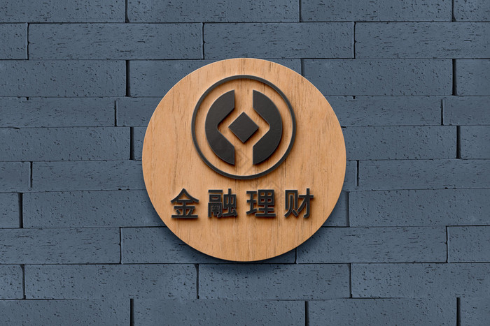 砖墙上的雕刻logo图片