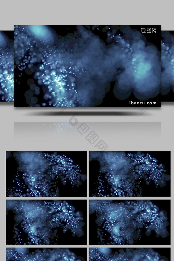 大气景深粒子运动企业背景视频