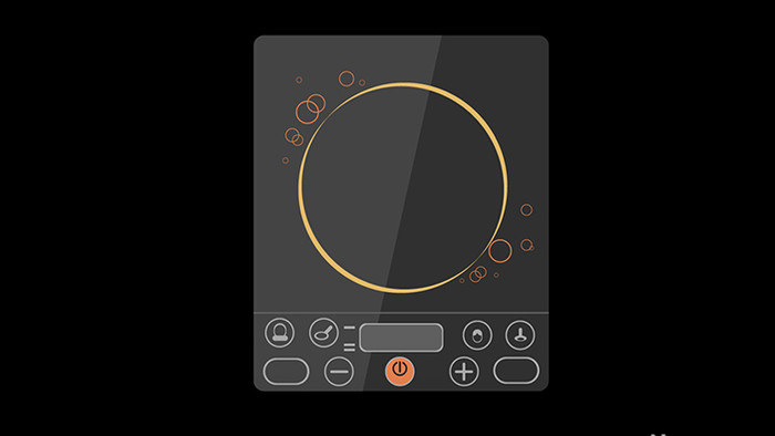 清新可爱扁平风生活用品类电磁炉MG动画