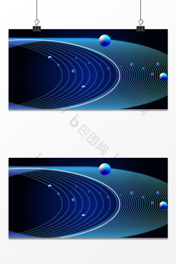 科技智能曲线球体图片图片
