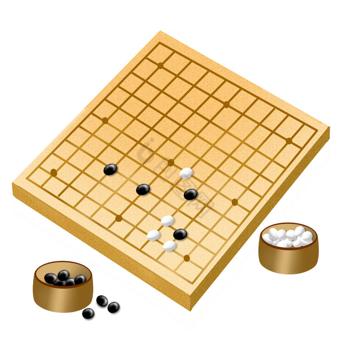 围棋下棋棋盘对弈图片