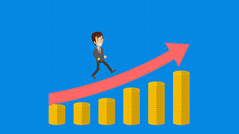 金融相关向上趋势动图gif