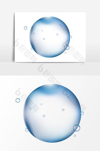 水泡水滴矢量素材图片