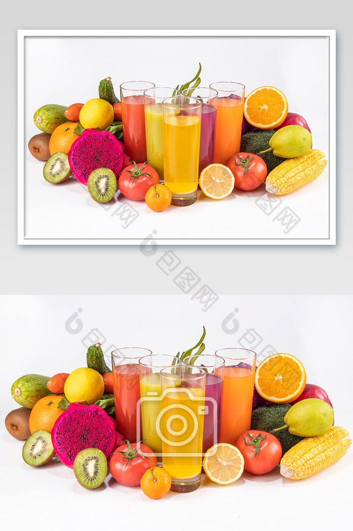 营养果蔬汁饮品摄影图图片图片