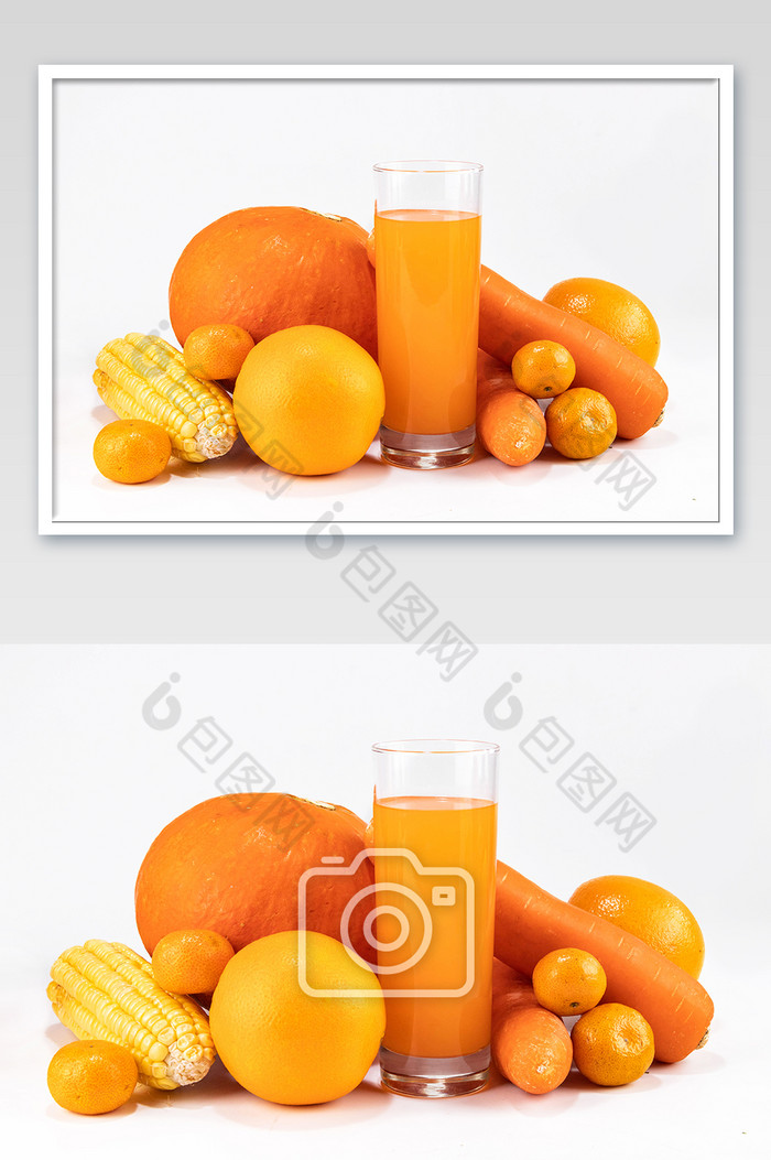 橙色果蔬汁摄影图图片图片