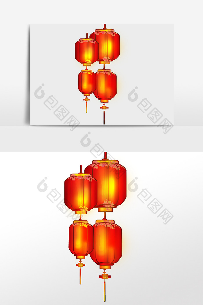 新年春节元宵节红灯笼