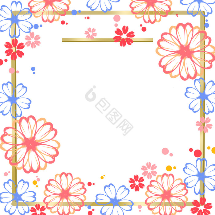花朵婚礼花纹底纹图片