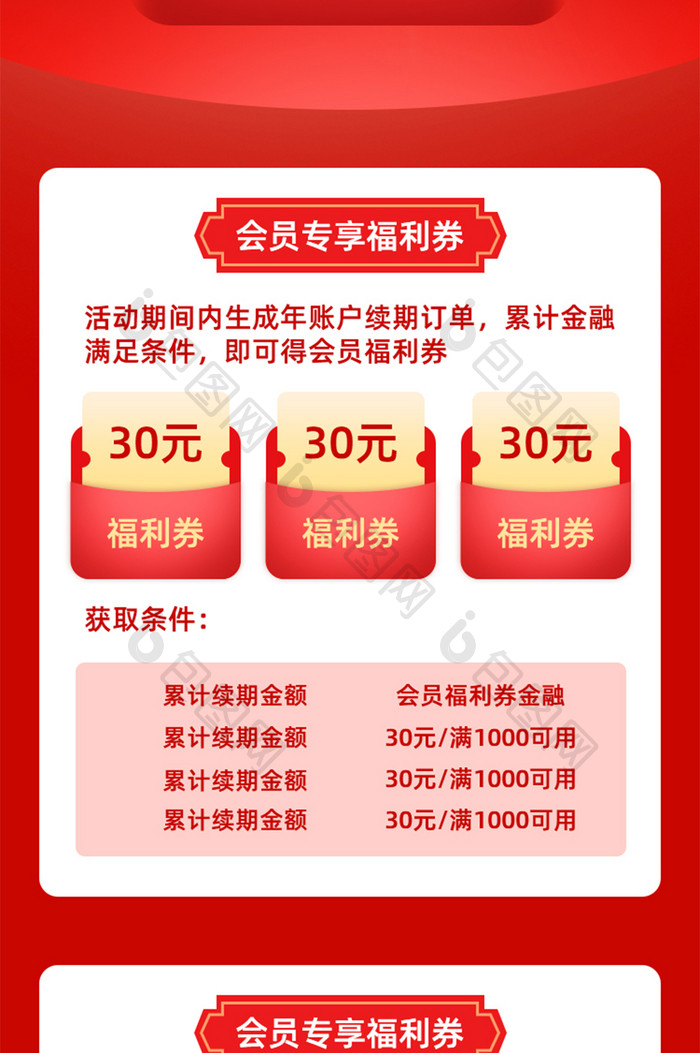 新年金融理财H5活动页面UI页面