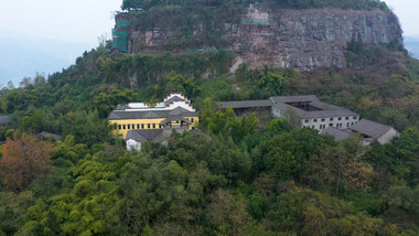 重庆三峡文物园维新学堂景区古建筑群四合院