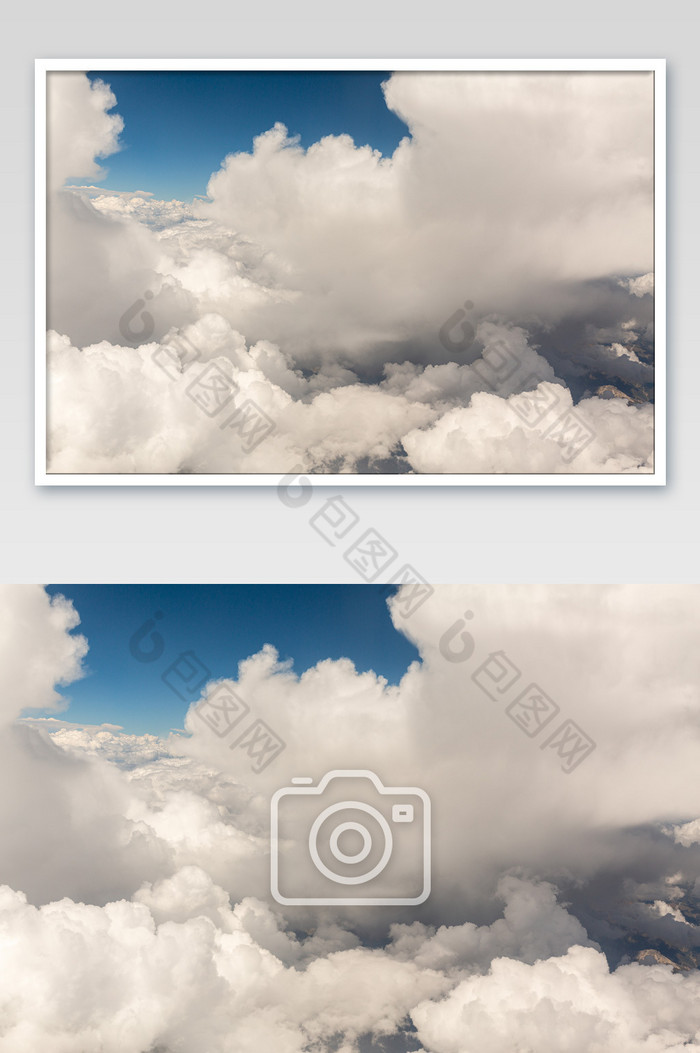高原高空云朵棉花糖图片图片
