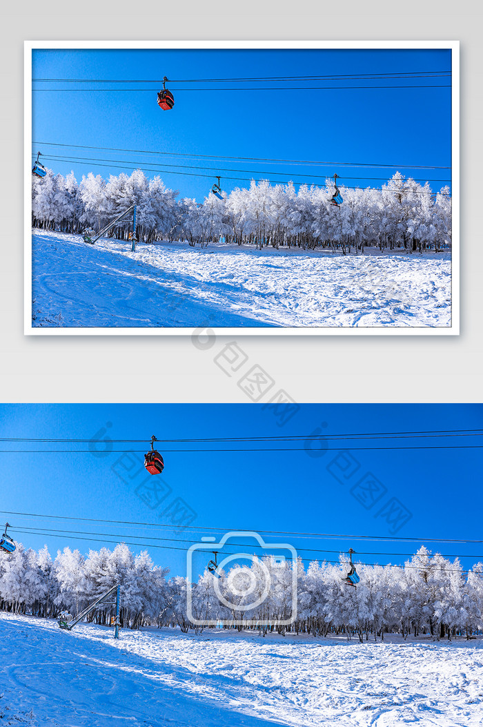 冬季崇礼万龙滑雪场风景