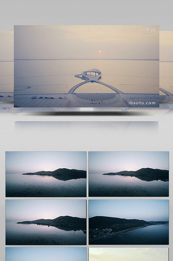大气苏州太湖航拍实拍图片