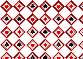 黑桃红桃梅花方片扑克底纹图片