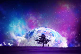 浪漫炫酷星空梦幻朦胧片
