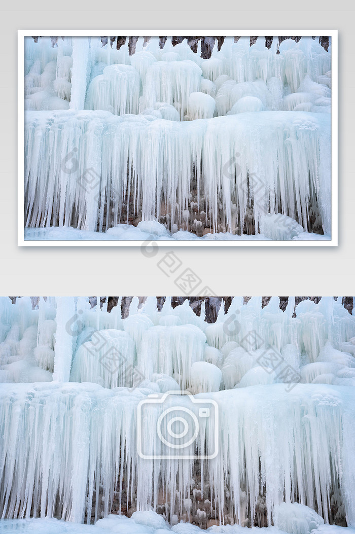 白色冰冻冰挂摄影图图片图片