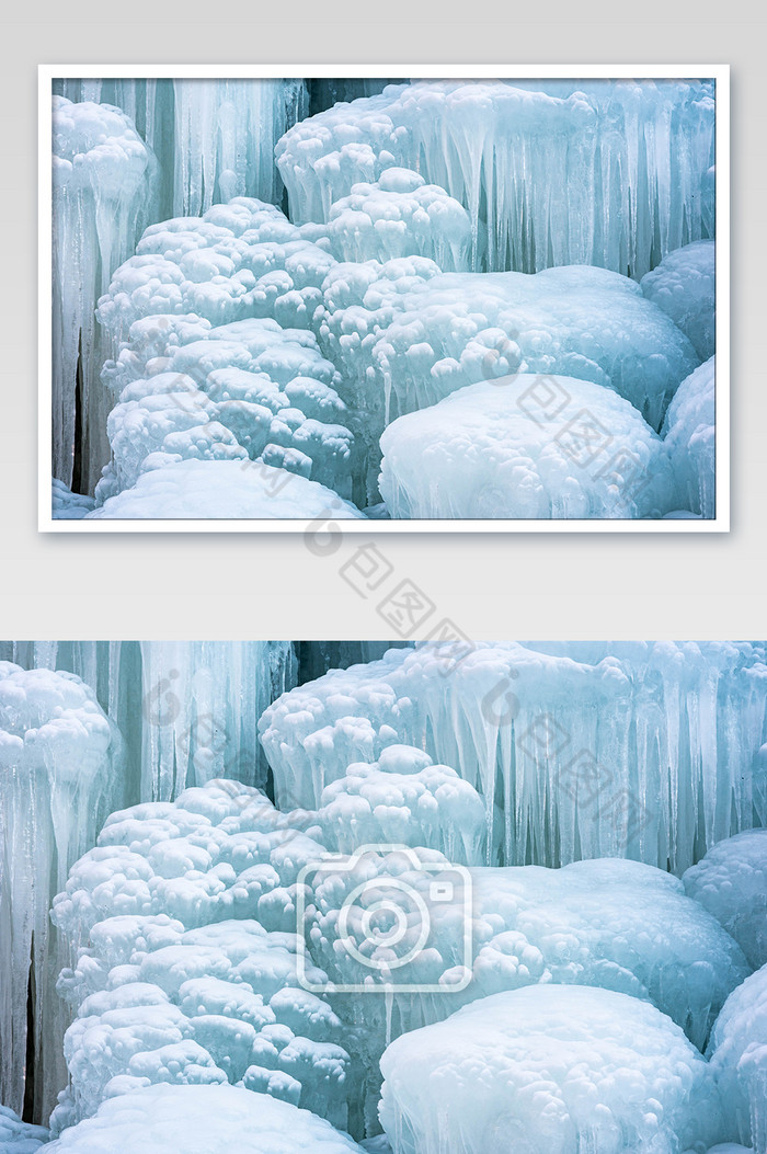 白色冰挂风景摄影图图片图片