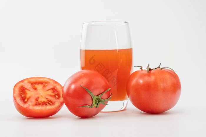 红色西红柿番茄汁图片