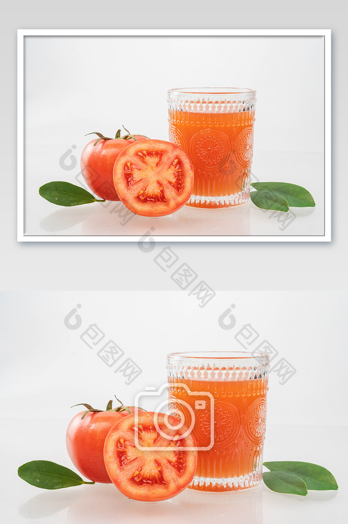 新鲜番茄汁摄影图图片图片