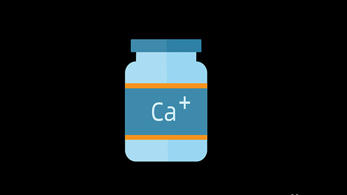 简约清新可爱扁平风医疗保健品钙片MG动画