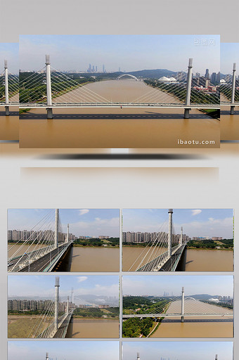 航拍广西南宁邕江五象大桥图片