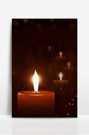 温馨梦幻黑色蜡烛纪念日背景图图片
