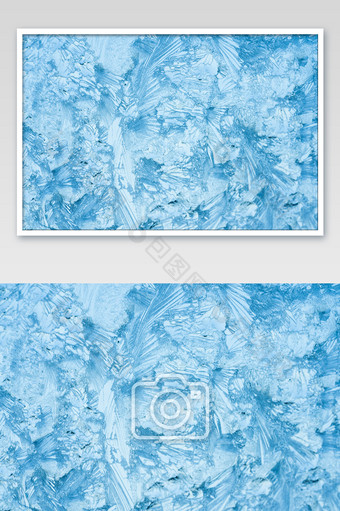 冰晶霜花结冰摄影图图片