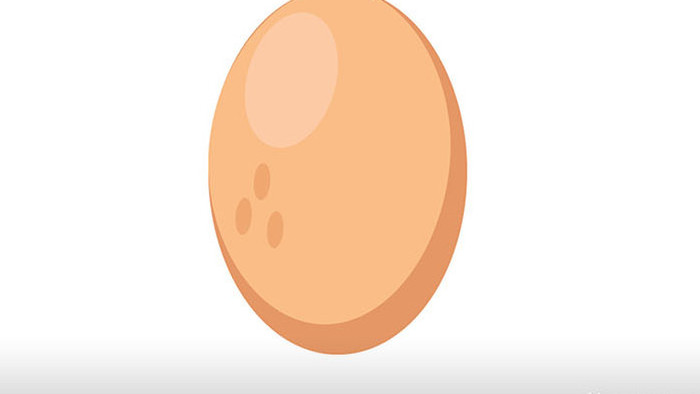 简单扁平画风食物类可爱鸡蛋mg动画