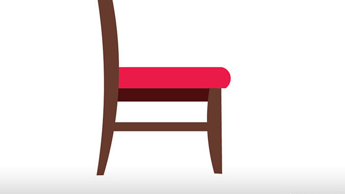 简约扁平化风生活用品家具类椅子MG动画