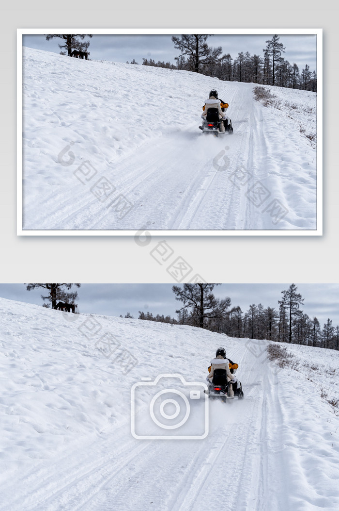 冬天新疆的滑雪场图片图片