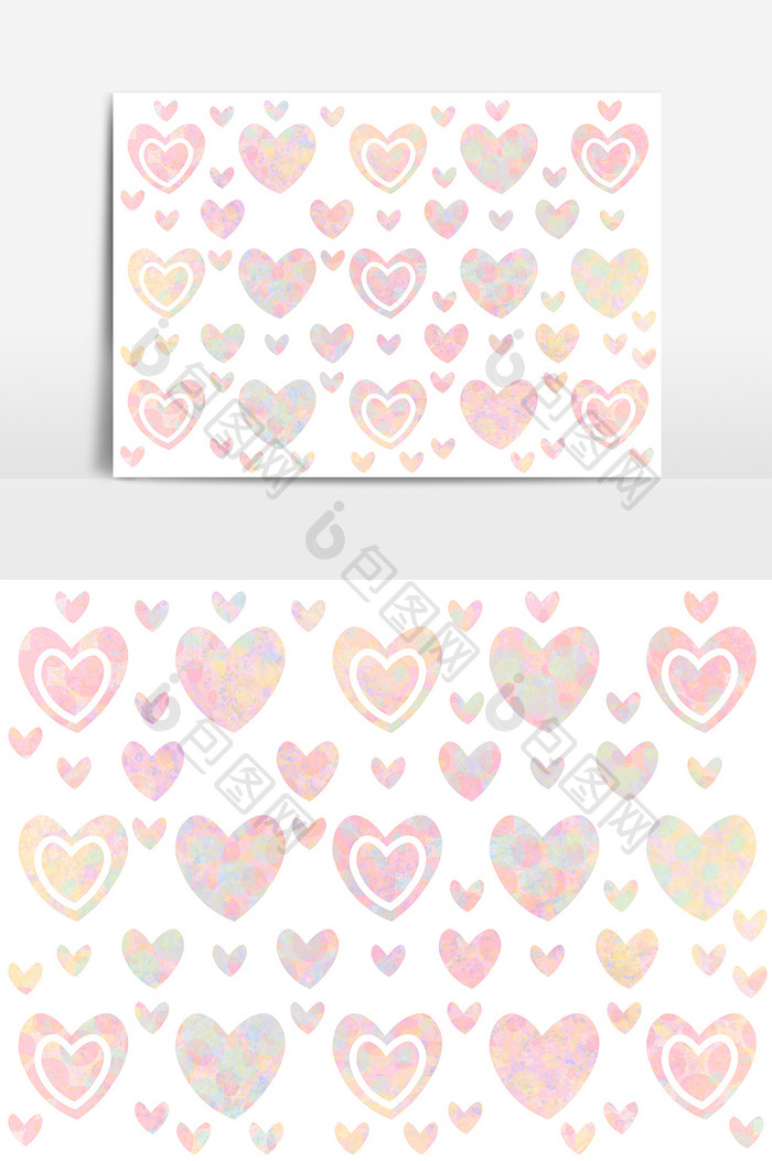 情人节心形可爱粉色浪漫包装贴纸素材