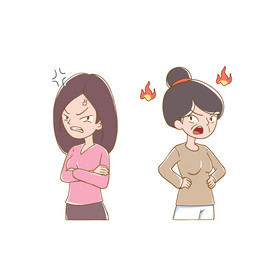 姐妹吵架争执大吵