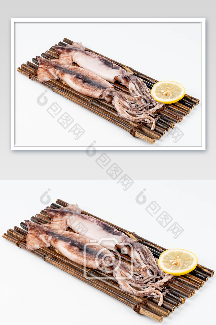 新鲜海鲜鱿鱼摄影图图片图片