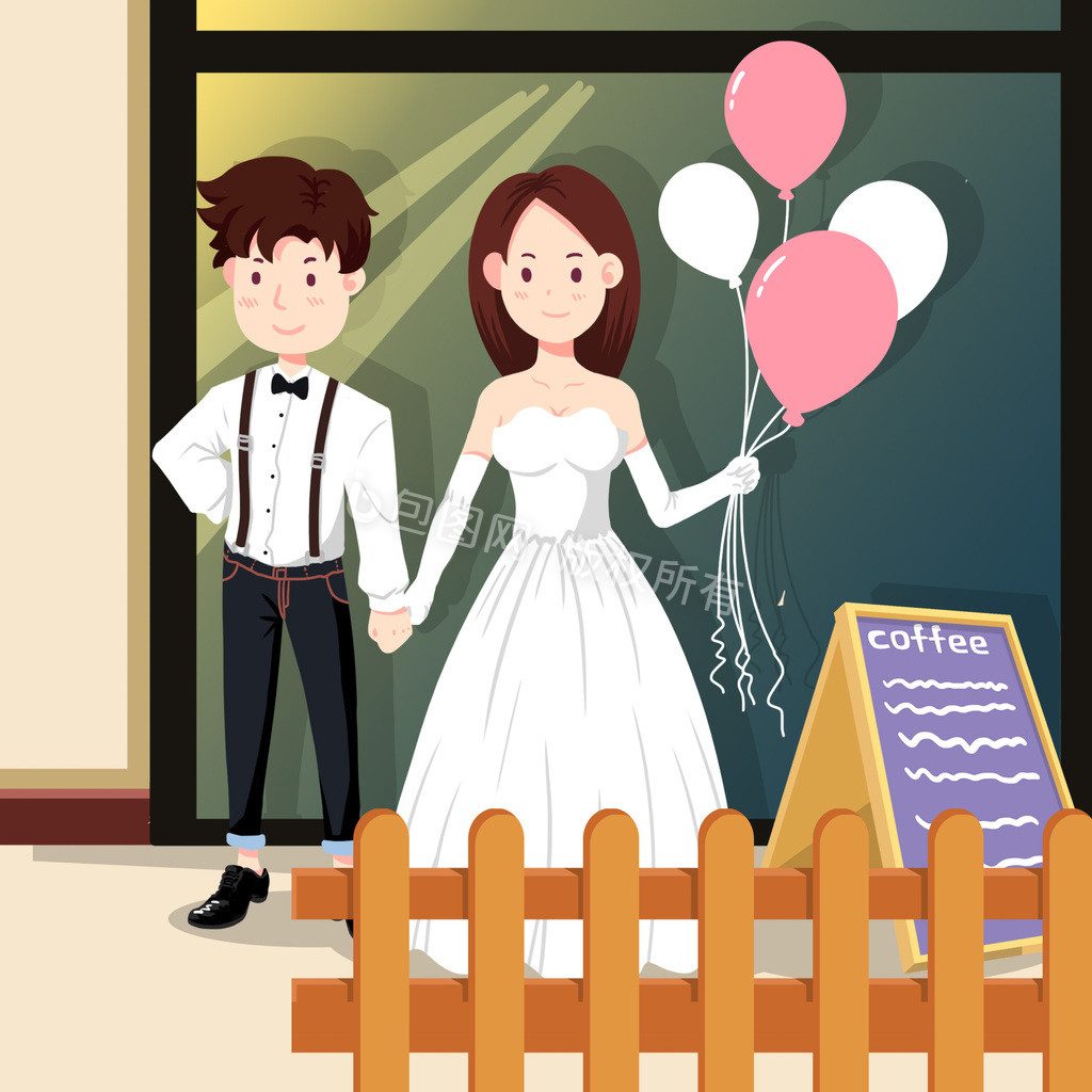 婚礼插画|插画|创作习作|ponyoya - 原创作品 - 站酷 (ZCOOL)